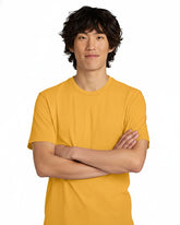 Solid Golden Yellow Cotton T-Shirt